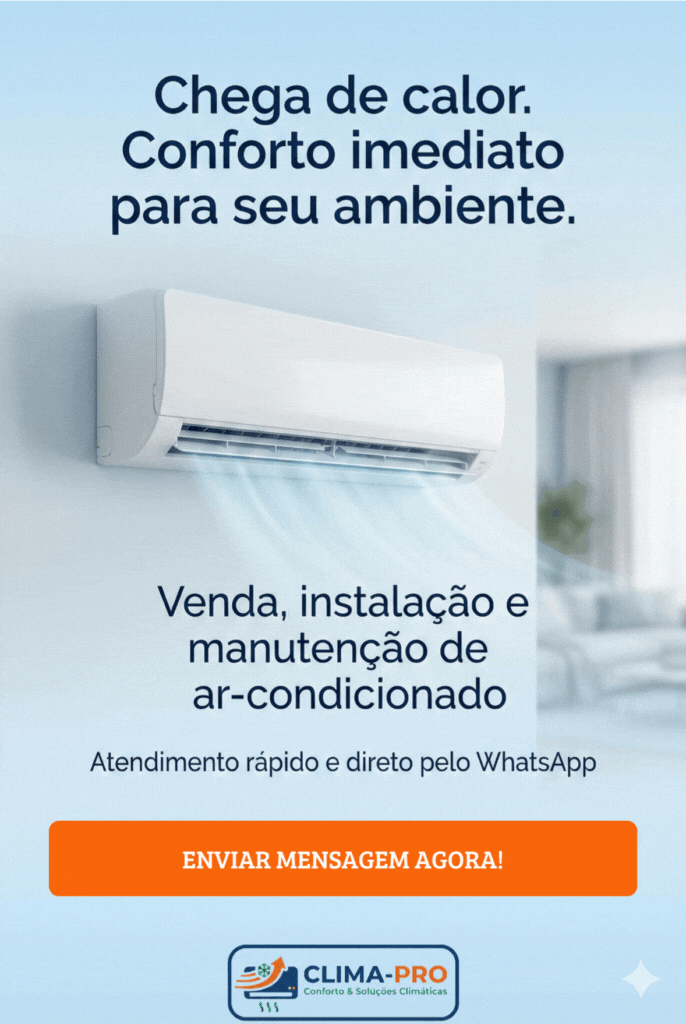 Chega de calor, conforto imediato